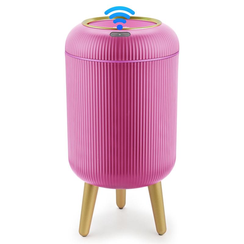 Pukomc Smart Sensor Trash Can, with lid, waterproof and touchless design.