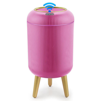Pukomc Smart Sensor Trash Can, with lid, waterproof and touchless design.